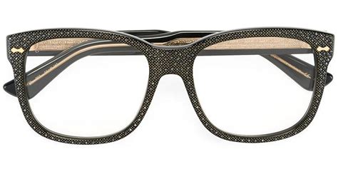 black gucci glasses with rhinestones